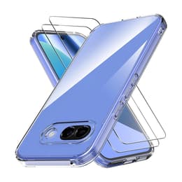 Cover Pixel 10A e 2 schermi di protezione - Silicone - Trasparente