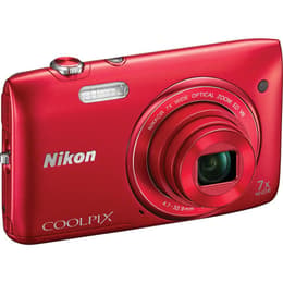 Macchina fotografica compatta Coolpix S3500 - Nero + Nikon Nikkor 7x Wide Zoom ED VR 4,7-32,9mm f/3,4-6,4 f/3,4-6,4