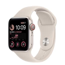 Apple Watch (Series SE) 2022 GPS 40 mm - Alluminio Galassia - Cinturino Sport Bianco