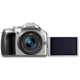 Lumix DMC-G5 - Argento + Lumix Lumix G VARIO 14-42mm f/3.5-5.6 MEGA O.I.S f/3.5-5.6