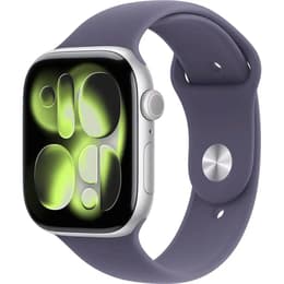 Apple Watch Series 11 (2025) GPS + Cellular 46 mm - Alluminio Argento - Cinturino Sport Nero