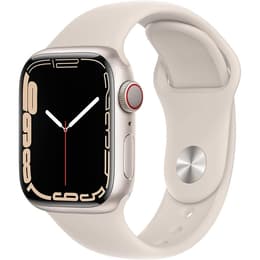 Apple Watch (Series 7) 2021 GPS + Cellular 41 mm - Alluminio Galassia - Cinturino Sport Galassia