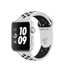 Apple Watch (Series 3) 2017 GPS + Cellular 42 mm - Alluminio Argento - Cinturino Nike Sport Bianco