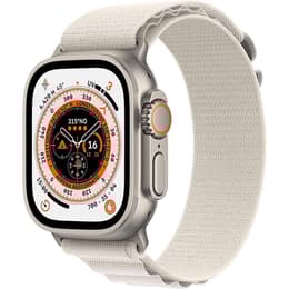 Apple Watch Ultra 2 (2023) GPS + Cellular 49 mm - Titanio Titanio naturale - Alpine loop Bianco