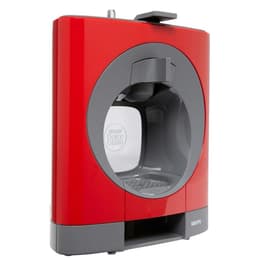 Macchina da caffè a capsule Compatibile Dolce Gusto Krups OBLO YY2291FD 0,8000L - Rosso/Grigio