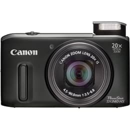 Macchina fotografica compatta Canon SX240 Nero + Objetivo Canon Zoom Lens 25-500 mm f/3.5-6.8