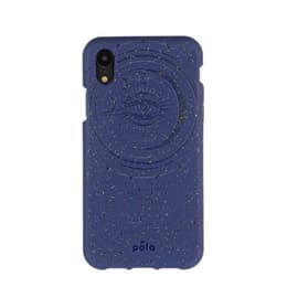 Cover iPhone XR - Materiale naturale - Blu