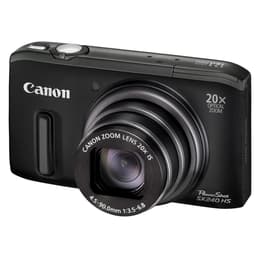 Macchina fotografica compatta PowerShot SX240 HS - Nero + Canon Zoom Lens 20X IS 4.5-90mm f/3.5-6.8 f/3.5-6.8