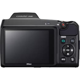 Fotocamera Bridge compatta CoolPix L840 - Nero + Nikon Nikkor 38X Wide Optical Zoom ED VR 4.0-152mm f/3-6.5 f/3-6.5