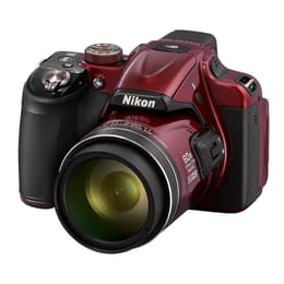 Fotocamera Bridge compatta P600 - Rosso + Nikkon Nikkor 60x Wide Optical Zoom 24–1440mm f/3.3–6.5 f/3.3–6.5
