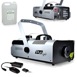 Pur Light Machine à fumée Pro Méga SMOKE haute densité 1500W + Etrier de fix + 2 télécommandes NEWARK1500 +20L Liquide Accessori audio