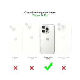 Back Market Cover iPhone 14 Pro e shermo protettivo - 60% Plastica riciclata - Trasparente