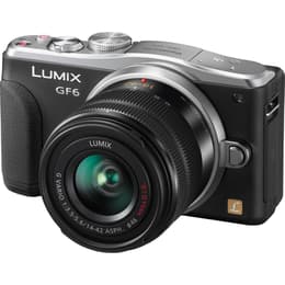 DMC-GF6 - Nero/Argento + Panasonic Lumix G Vario 14-42mm f/3.5-5.6 ASPH OIS + 45-150mm f/4.0-5.6 ASPH f/3.5-5.6 + f/4.0-5.6