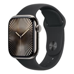 Apple Watch Series 10 (2024) GPS + Cellular 46 mm - Titanio Naturale - Cinturino Sport Nero