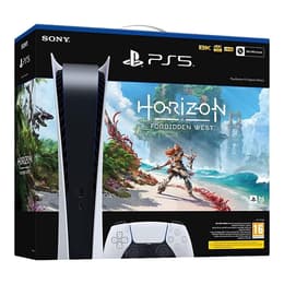 PlayStation 5 Digital Edition 825GB - Bianco + Horizon Forbidden West