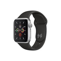 Apple Watch (Series 5) 2019 GPS + Cellular 44 mm - Alluminio Argento - Cinturino Sport Nero