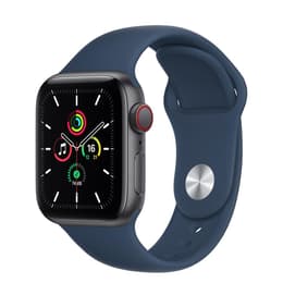 Apple Watch (Series 5) 2019 GPS + Cellular 44 mm - Acciaio inossidabile Grigio Siderale - Cinturino Sport Blu