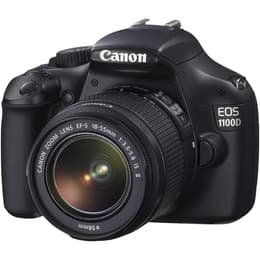 Reflex Canon EOS 1100D - Nero + Obiettivo Canon EF-S 18-55mm f/3.5-5.6
