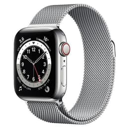 Apple Watch (Series 6) 2020 GPS + Cellular 40 mm - Titanio Argento - Loop in maglia milanese Argento