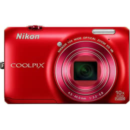 Fotocamera compatta Nikon Coolpix S6300 - Rossa