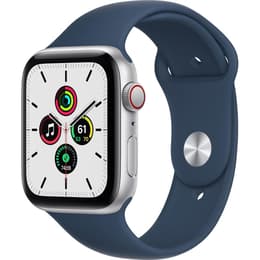 Apple Watch Series SE 1 (2020) GPS + Cellular 44 mm - Alluminio Argento - Cinturino Sport Blu
