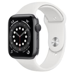 Apple Watch (Series 4) 2018 GPS 44 mm - Alluminio Grigio Siderale - Sport loop Bianco