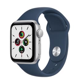 Apple Watch (Series SE) 2020 GPS 44 mm - Alluminio Argento - Cinturino Sport Blu