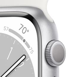 Apple Watch Series 9 (2023) GPS 45 mm - Alluminio Argento - Cinturino Sport Bianco