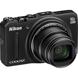 Macchina fotografica compatta Coolpix S9700 - Nero + Nikon Nikkor Wide Optical Zoom 25-750 mm f/3.7-6.4 f/3.7-6.4