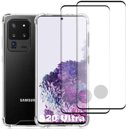 Cover Galaxy S20 Ultra/S20 Ultra 5G e 2 schermi di protezione - Plastica riciclata - Trasparente
