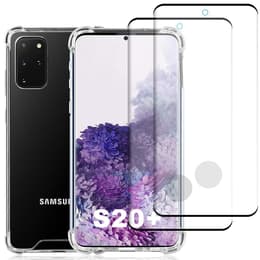 Cover Galaxy S20+/Galaxy S20+ 5G e 2 schermi di protezione - Plastica riciclata - Trasparente