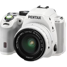 Reflex K-M - Bianco + Panasonic Pentax SMC Pentax-DA L ED WR f/3.5-5.6 + f/4-5.6
