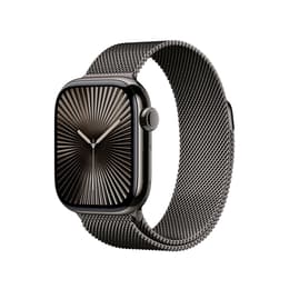 Apple Watch Series 10 (2024) GPS 42 mm - Alluminio Jet Black - Loop in maglia milanese Nero