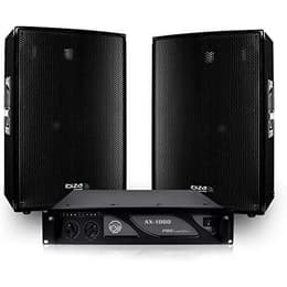 Ibiza Sound Pack sonorisation 2 Enceintes DISCO12B passives 12"/30cm 2x600W + Ampli 1000W + Câbles DISCO1200 Altoparlanti PA