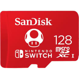 Sandisk Nintendo Switch microSDXC Scheda di memoria 128GB SDSQXAO-128G-GNCZN