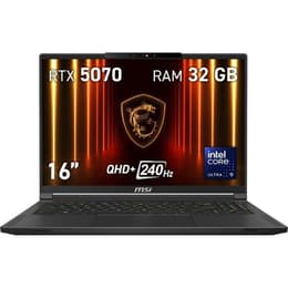 MSI Stealth 16 AI A2HWGG-047ES OLED 16" Core Ultra 9 4.5 GHz - SSD 1 TB - 32GB - NVIDIA GeForce RTX 5070 QWERTY - Inglese