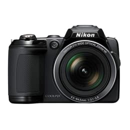Macchina fotografica compatta Coolpix L120 - Nero + Nikon Nikkor 21X Wide Optical Zoom VR 25–525mm f/3.1–5.8 f/3.1–5.8