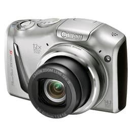 Macchina fotografica compatta PowerShot SX160 IS - Grigio + Canon Zoom Lens 12X IS 28–336mm f/3.4-5.6 f/3.4-5.6