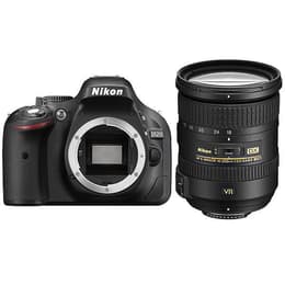 Reflex - Nikon D5200 Nero + obiettivo Nikon AF-S DX 18-200mm f/3.5-5.6G ED VR II