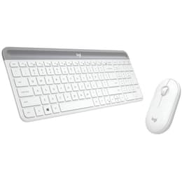 Logitech Tastiera QWERTY Inglese (US) wireless Desktop MK470 Slim Combo