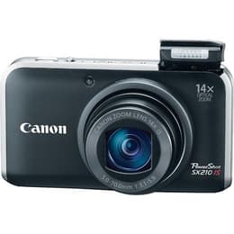 Macchina fotografica compatta PowerShot SX210 IS - Nero + Canon Canon Zoom Lens 28-392 mm f/3.1-5.9 f/3.1-5.9