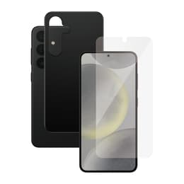 Cover Galaxy S24 e shermo protettivo - Silicone - Nero