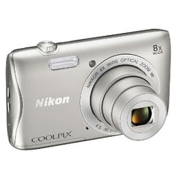 Macchina fotografica compatta S3700 - Argento + Nikon Nikon Nikkor Wide Optical Zoom VR f/3.7-6.6