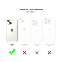 Back Market Cover iPhone 14 e shermo protettivo - 60% Plastica riciclata - Trasparente