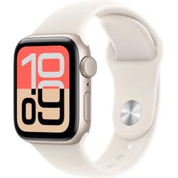 Apple Watch (2025) GPS 44 mm - Alluminio Galassia - Cinturino Sport Bianco
