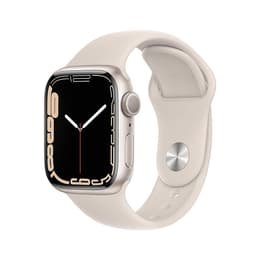 Apple Watch (Series 7) 2021 GPS 41 mm - Alluminio Beige - Cinturino Sport Galassia