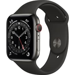 Apple Watch (Series 6) 2020 GPS + Cellular 40 mm - Acciaio inossidabile Nero - Cinturino Sport Nero