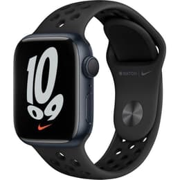 Apple Watch (Series 7) 2021 GPS 45 mm - Alluminio Mezzanotte - Cinturino Nike Sport Nero