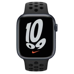 Apple Watch (Series 7) 2021 GPS 45 mm - Alluminio Mezzanotte - Cinturino Nike Sport Nero