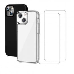 Cover iPhone 13 e 2 schermi di protezione - TPU - Trasparente